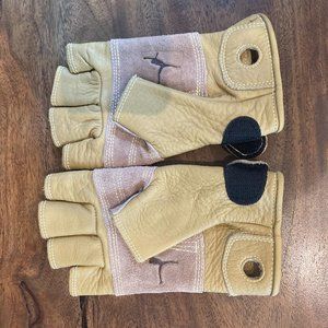 NEW Metolius Half Finger Climbing Gloves Khaki XS